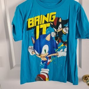 Boys XXL Sonic the Hedgehog Short Sleeve Shirt